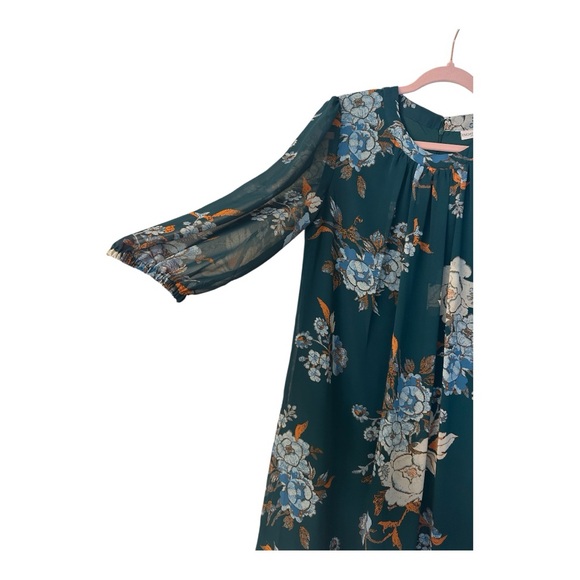Eva Mendes Floral 3/4 sleeve Dress‎ - Picture 2 of 9